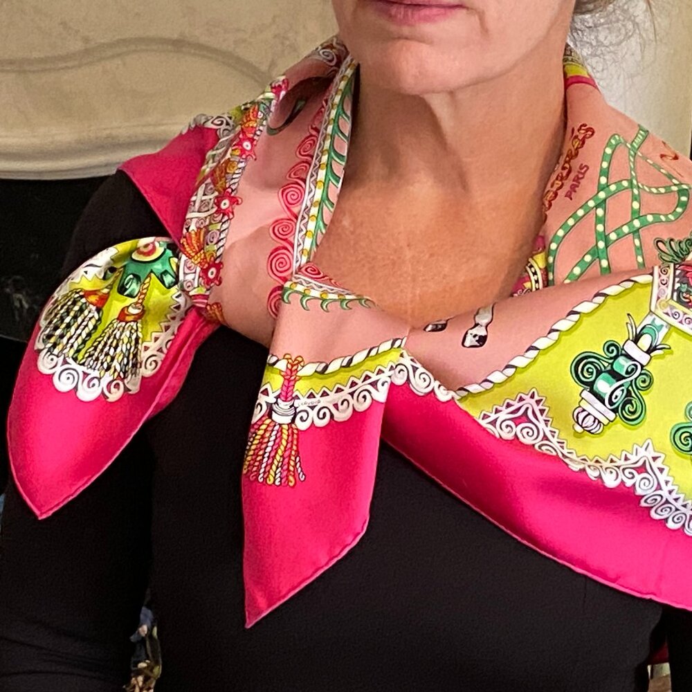 Hermes Paperoles 90 Silk Scarf Carriages & Nobles by C. Stuhlhofer-Mayr (2001)